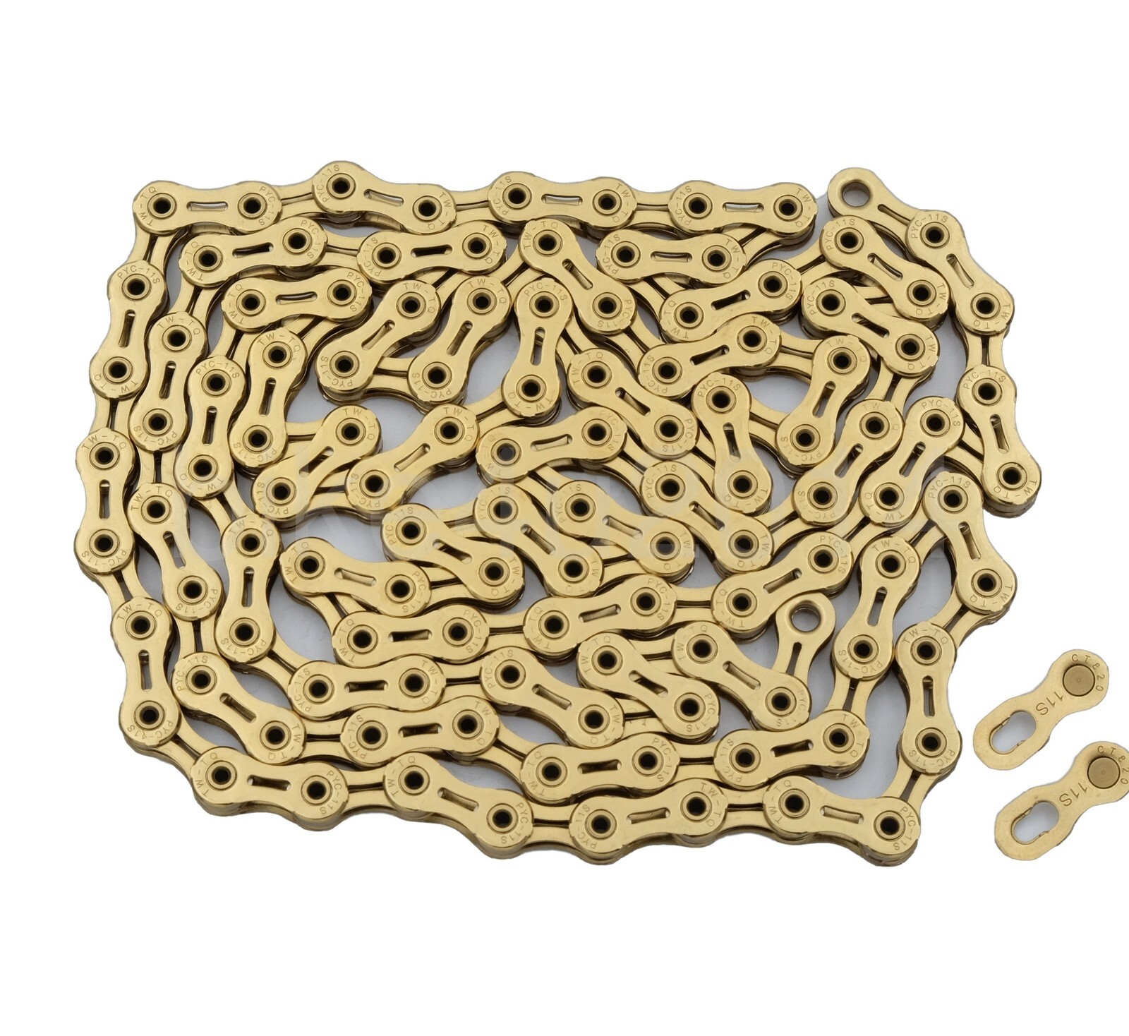 238g 116Link 11-Speed 1/2″x11/128″ Bike Chain,Ceramic Coating Ti Gold New