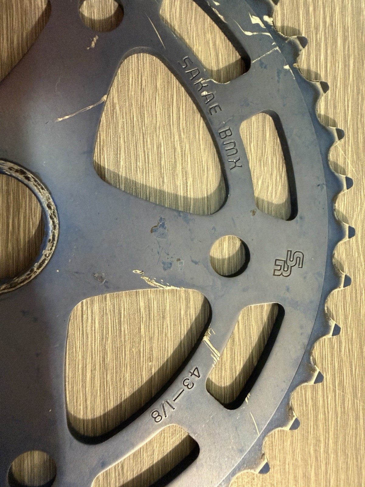Blue SR Sakae BMX Chainring 43 Tooth 1/8” Old School 85 Pro Performer Chainring