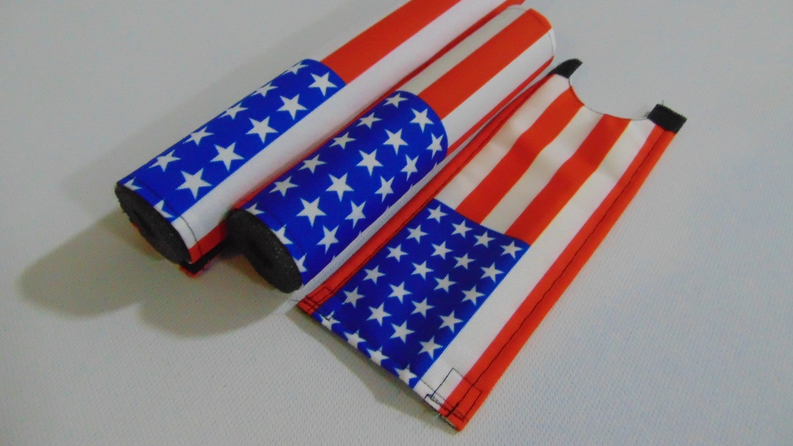 USA FLAG OLD SCHOOL CLASSIC BIKE BMX PAD SET STEM HANDLEBAR TOP TUBE PADS FLAG