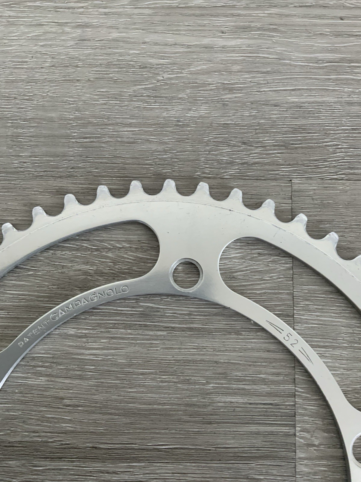 CAMPAGNOLO RECORD CHAIN RING 52 TOOTH 144 BCD 6, 7 , OR 8 SPEED