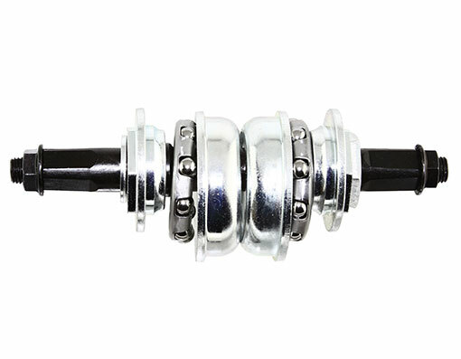 BOTTOM BRACKE CONVERSION KIT SET 1PC TO 3PC CRANK 136MM IN CHROME OR BLACK.
