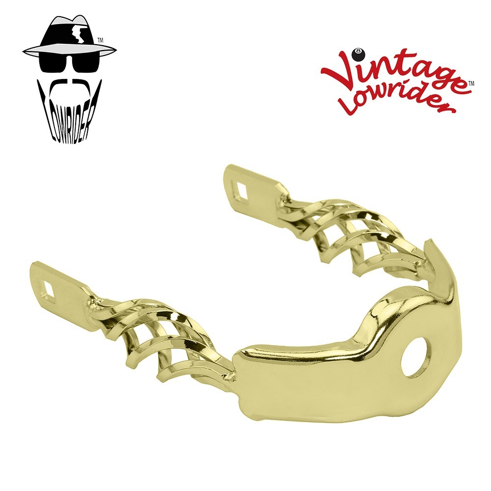LOWRIDER Bird Cage Twist Extended Spring Fork Crown Gold Cruiser 165mm x 96mm.