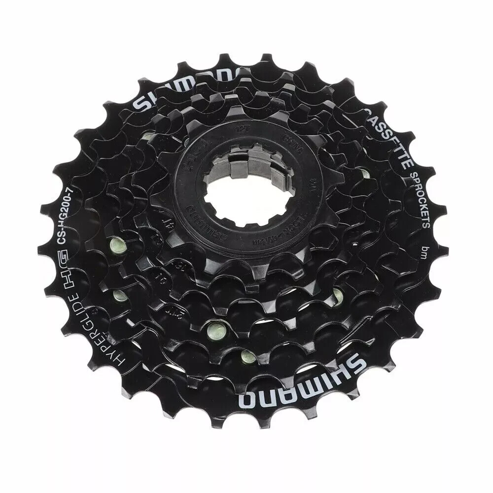 SHIMANO CS-HG200 7 Speed Cassette MTB Bike Bicycle 12-28T With Lockring Tool
