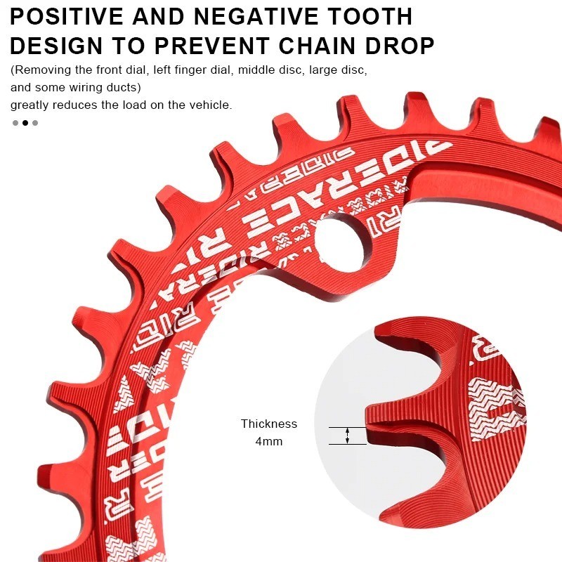 104BCD Narrow Wide Bike Chainring 32T 34T 36T 38T MTB Single Chainwheel – USA