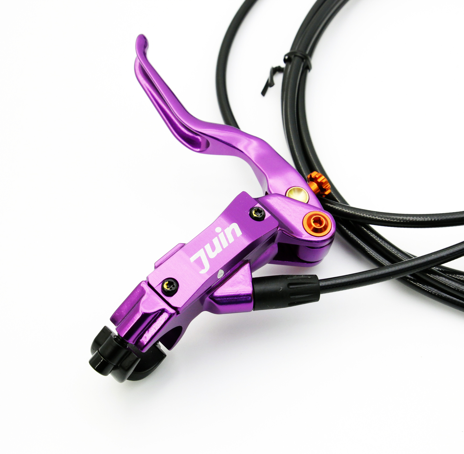 Juin Tech DB2 Purple MTB E-Bike Hydraulic Disc Brakes Front & Rear + 160 Rotors