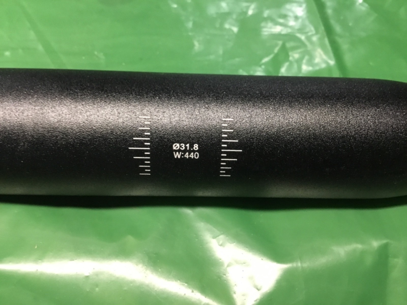 Road Bicycle Drop Handlebar 440mm width 31.8mm Aluminum Black Road Bike