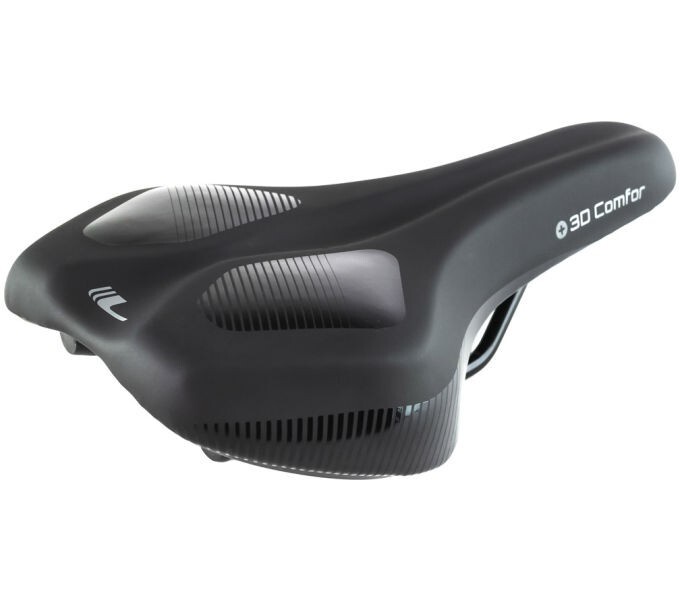 Longus Saddle 3D Comfort SPORT MEDIUM 261 x 164 mm 369g Black MTB Trekking