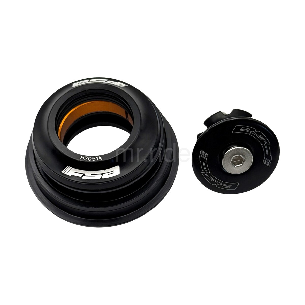 FSA Orbit 1.5 ZS Tapered Bike Headset 1-1/8″ 50mm/62mm OD Black,Cover 5.3mm