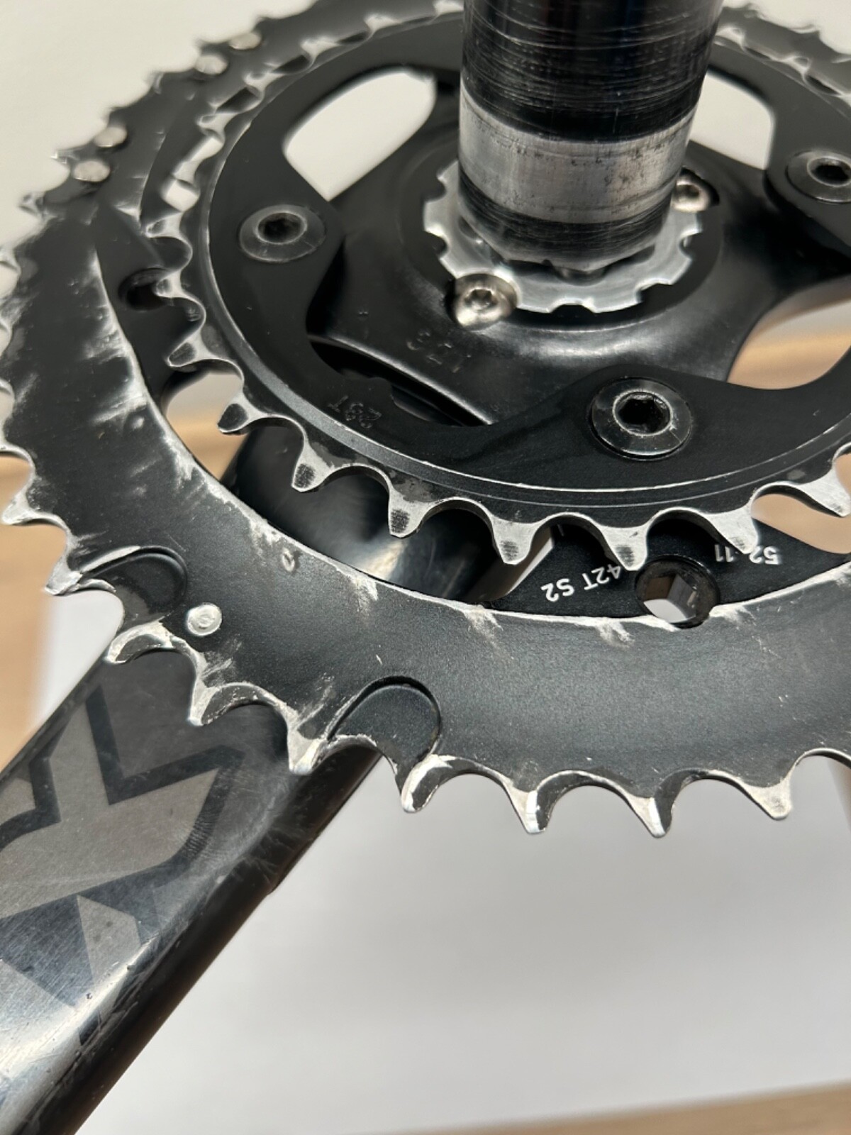 SRAM X0 XO 10s Double Carbon Crankset 175mm 42/28t 2x10s BB30