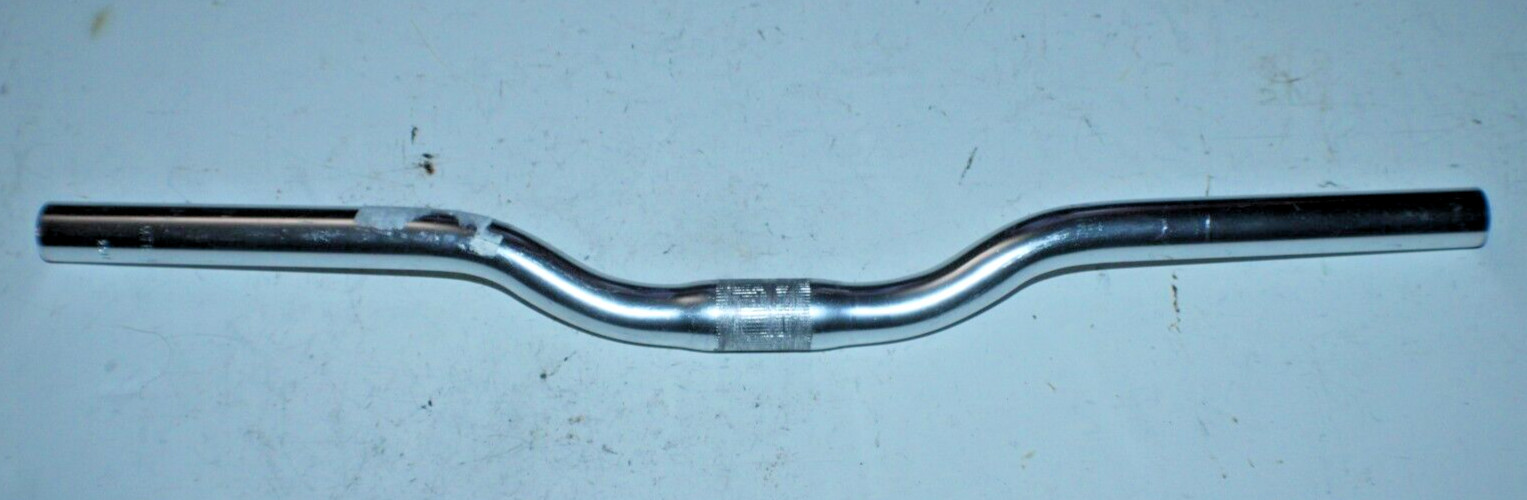 MTB Handlebar 25.4mm 525mm 1.5″ Riser Bar 6° Bend Silver Comfort Hybrid Ships US