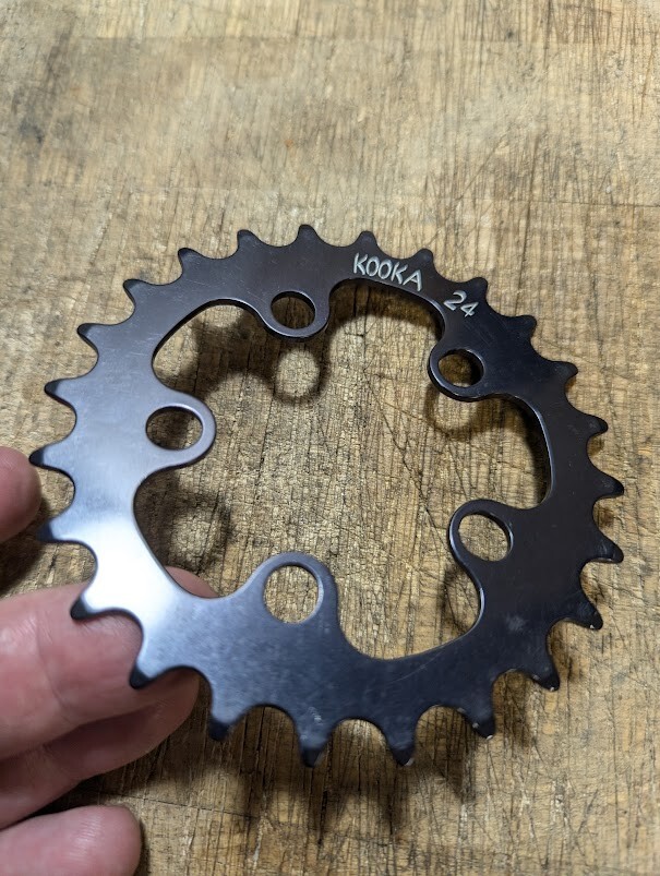 NOS KOOKA 24t 58bcd chainring MTB vintage
