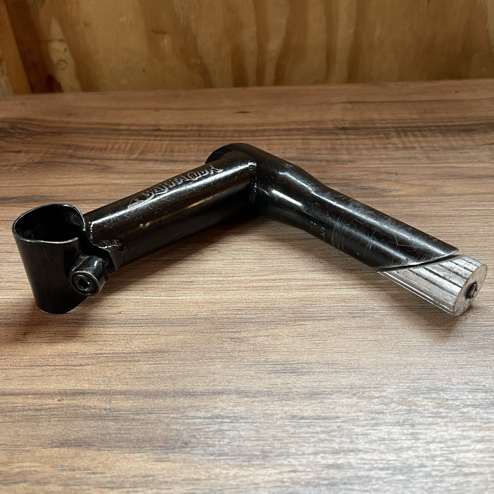 Vintage 90s Barracuda Quill Threaded MTB Stem 115 1 1/8 5 Degree Black