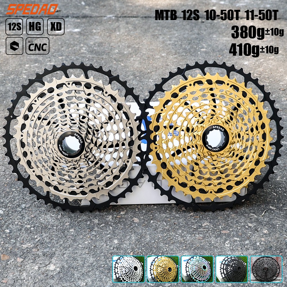 SPEDAO 12S MTB Cassette 10-52T 10-50T 11-50T XD HG Freewheel Lightweight CNC