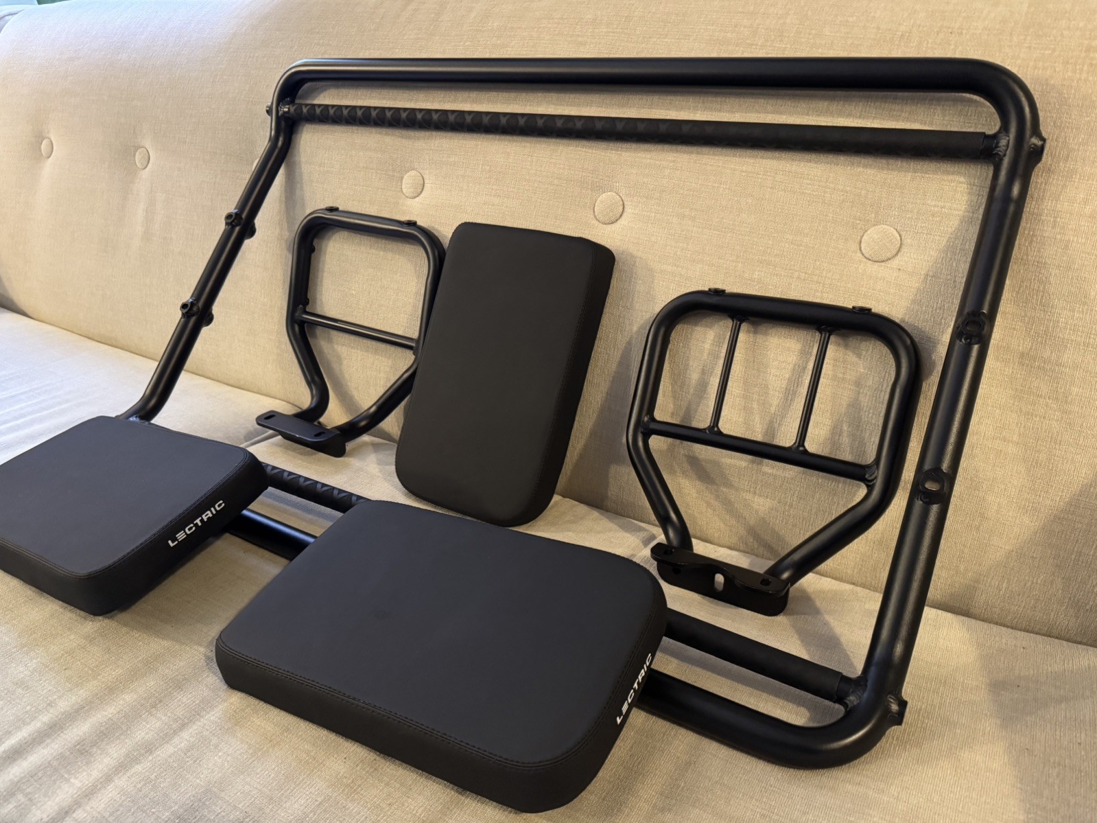 NEW Lectric 2 Passenger Seat + Storage Bag Kit for XPedition Cargo Electric Bike