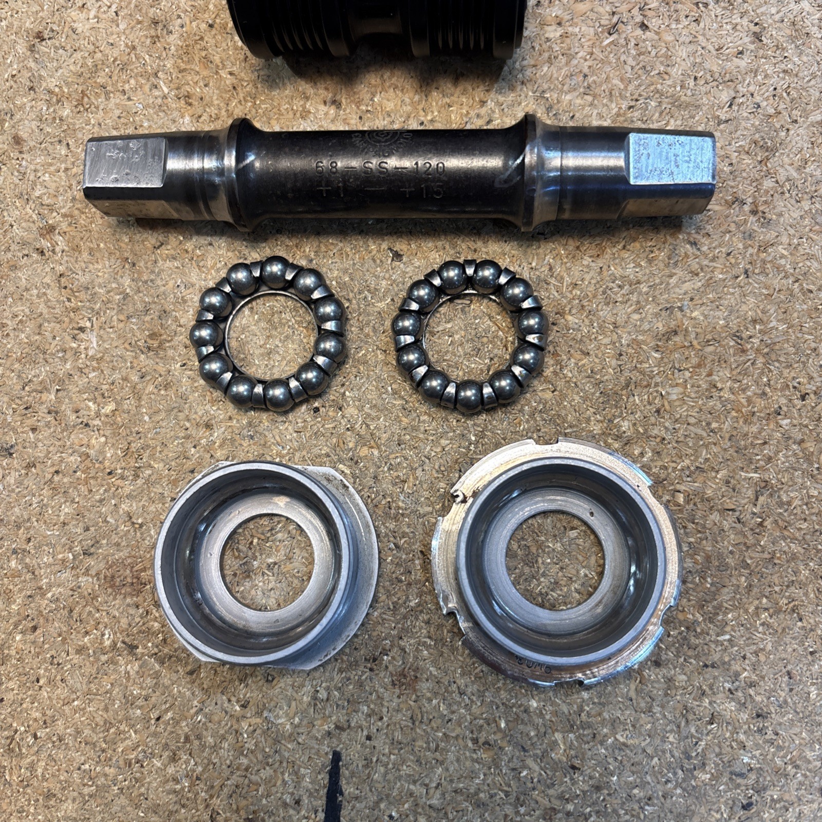 Vintage Campagnolo Record Bottom Bracket English Thread 114mm