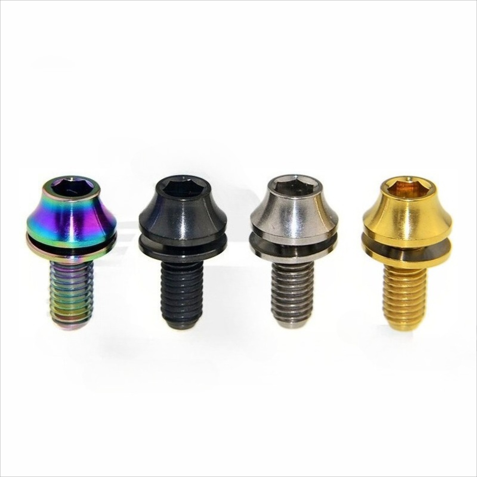 M5 Titanium Bolts with Washer MTB Road Bike Water Bottle Cage Mount Screws 12mm