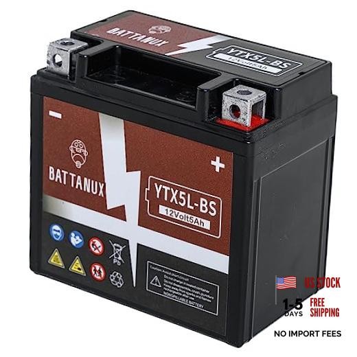 Battery & Motorcycle Battery, Sealed SLA/AGM 12V5Ah YTX5L-BS