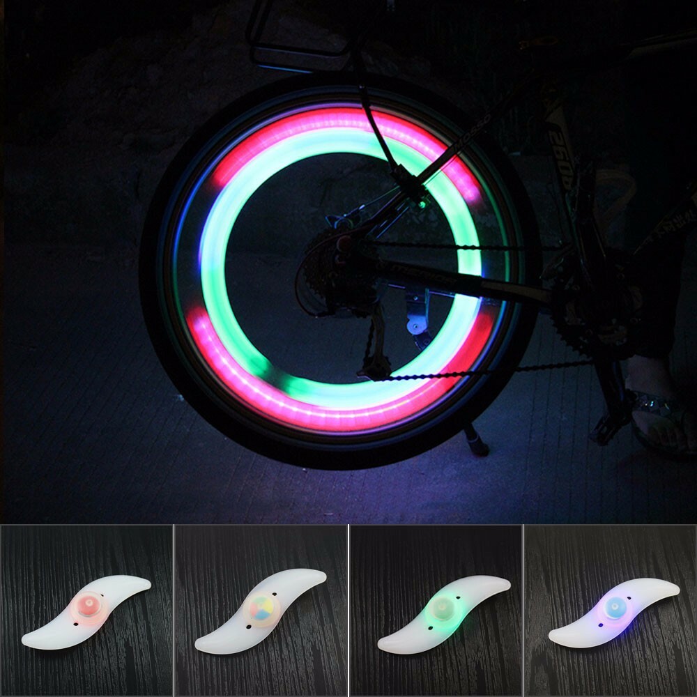 5″ LED SPOKE 3 MODE REFLECTORS SAFETY LIGHTS FOR Cycling Bikes Bicycle Wheel