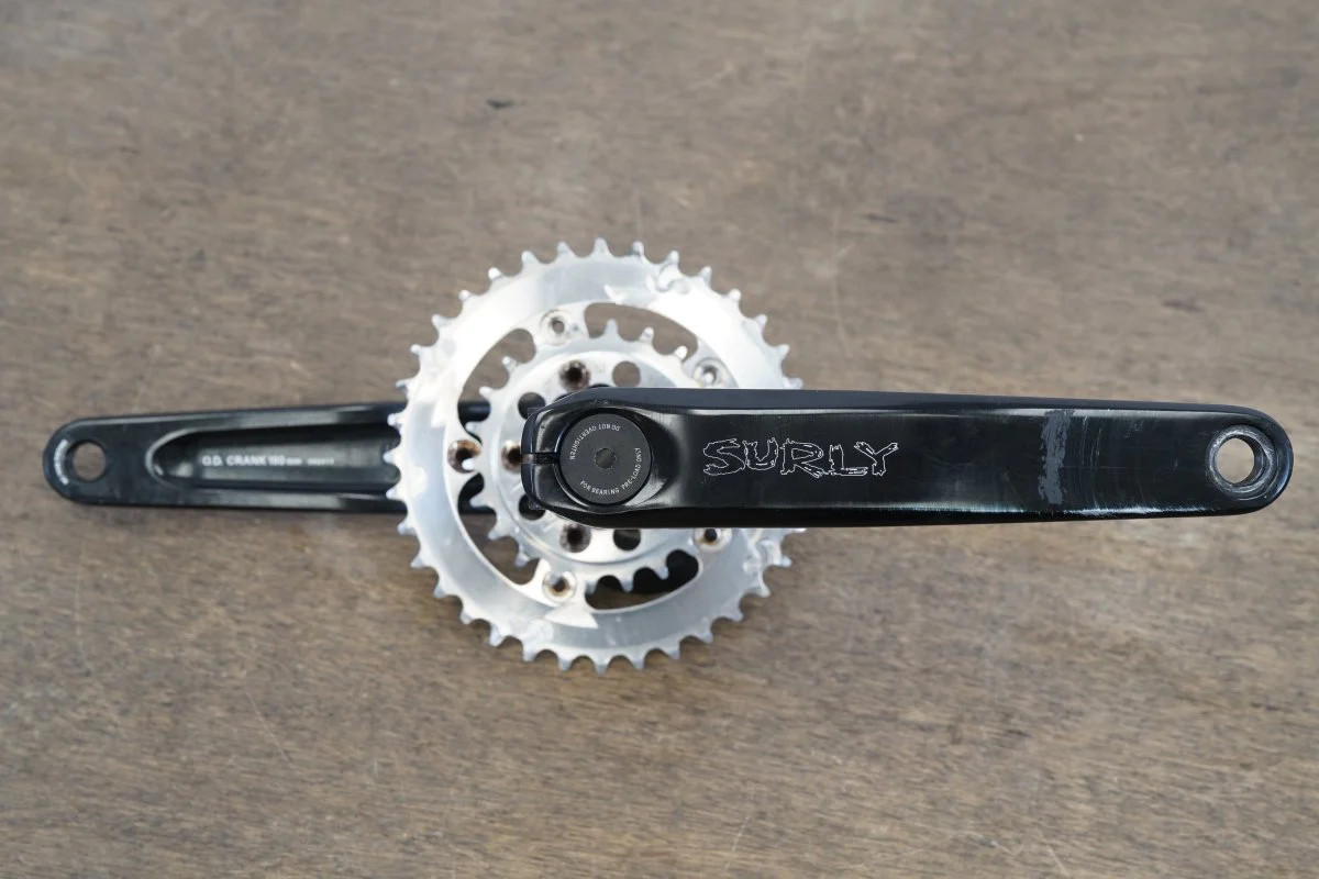 180mm 36/22T 24mm Surly O.D Alloy CX Gravel Crankset 1031g *100mm Wide*