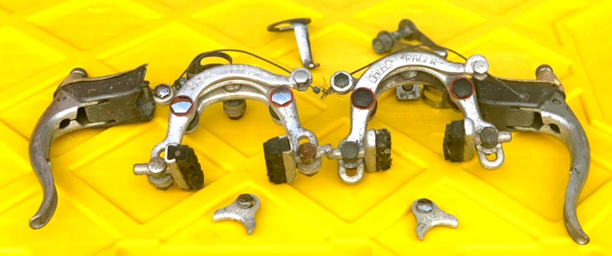 Vintage MAFAC RACER Centre Pull Brake Calipers + Levers Complete Set