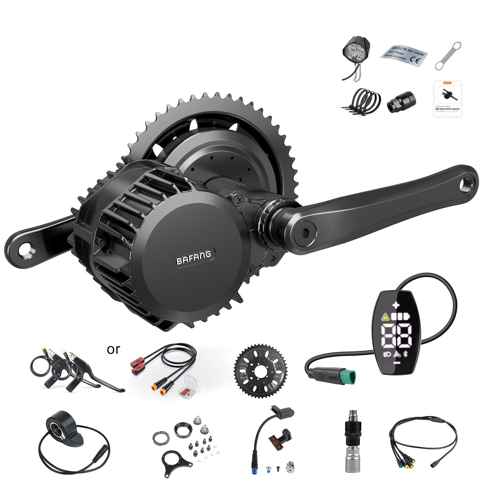 52V 48V1000W68-120mm Bafang Mid Drive Motor Kit DIY BBSHD Ebike Conversion Kits