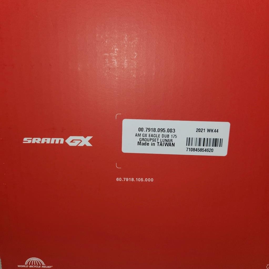 SRAM GX Eagle Dub Groupset Lunar 175mm Crank 1×12 (00.7918.095.003)