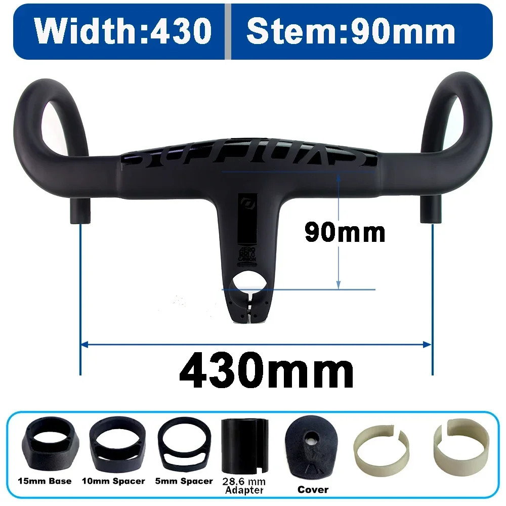 Lightweight SYNCROS Carbon Road Bike Aero Bar Compatible 28.6mm Converter
