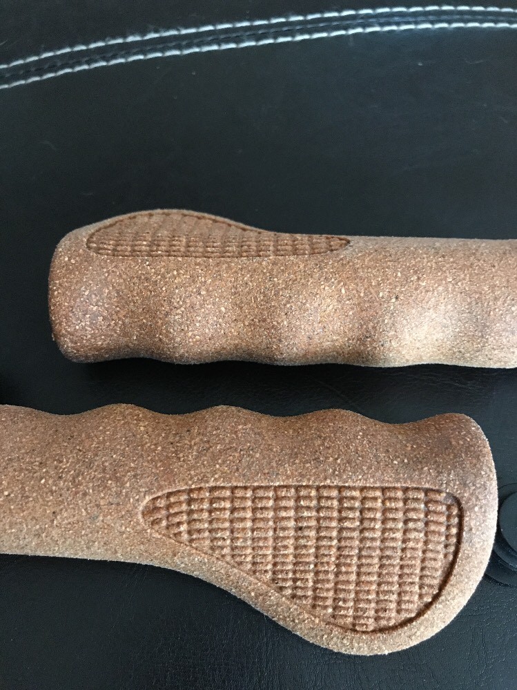 Shorex Asti MTB BMX Cork Corky L132mm Ergon I.D. 22mm Ergon Handlebar Bike Grips