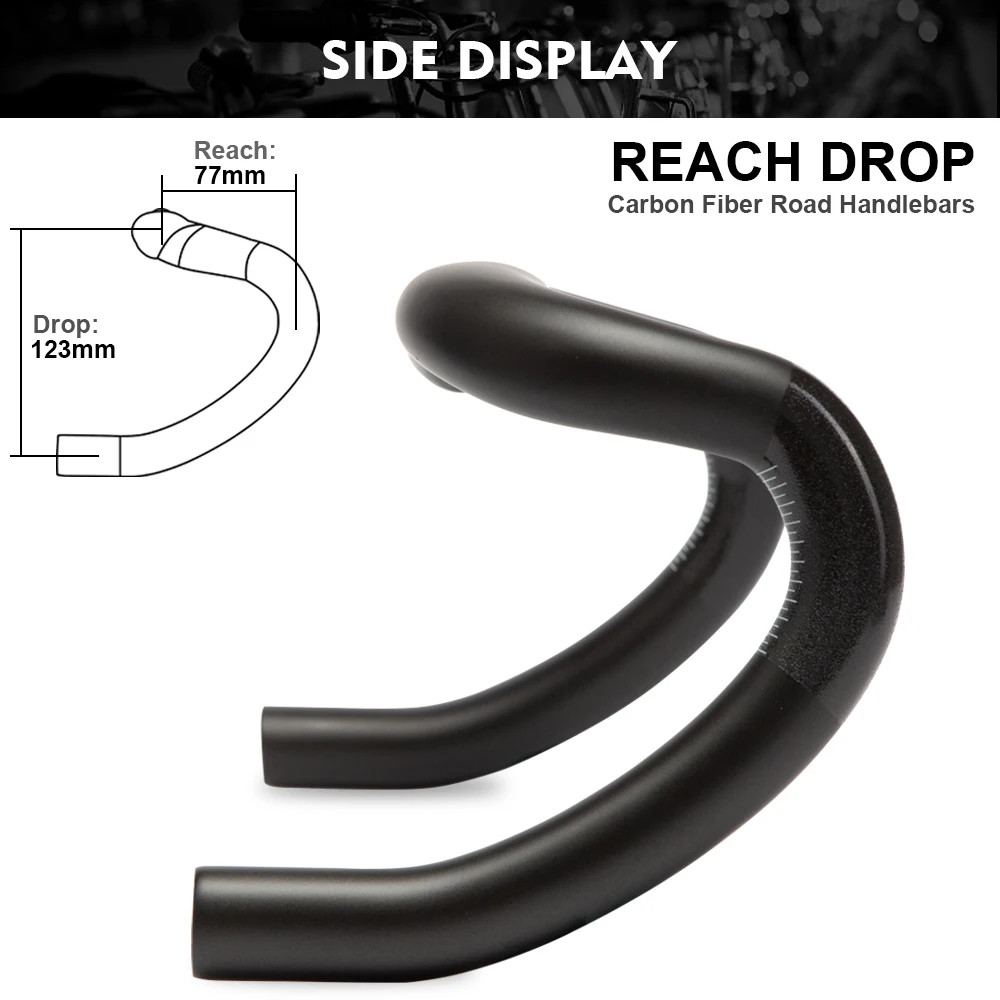 Carbon Road Bike Handlebars 380/400/420/440mm 31.8mm UD Matte/Glossy Drop Bars