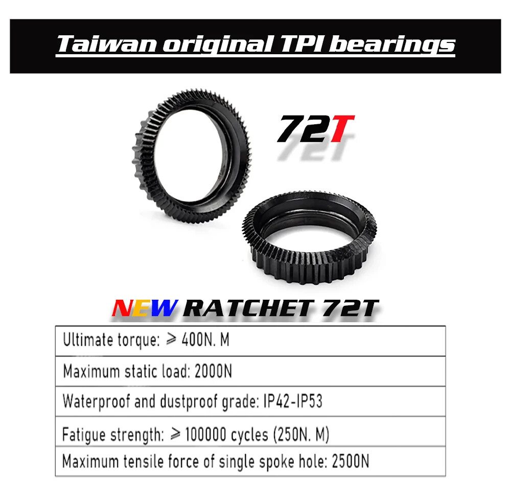 Road Bike Hub Center Lock Disc Straight Pull 24H Ratchet 72T Hub for 11 12 Speed