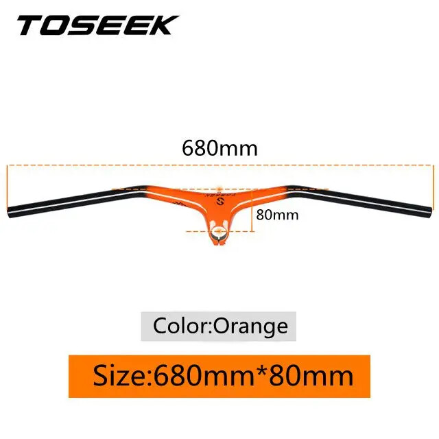 Carbon Fiber MTB Bike Integrated Handlebar and Stem Angle -10° Bicycle Parts