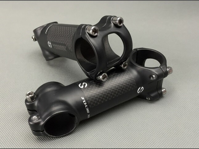 Aluminum Carbon 6/17° MTB Road Bike handlebar Stems Bicycle bar Stem 31.8*60-120