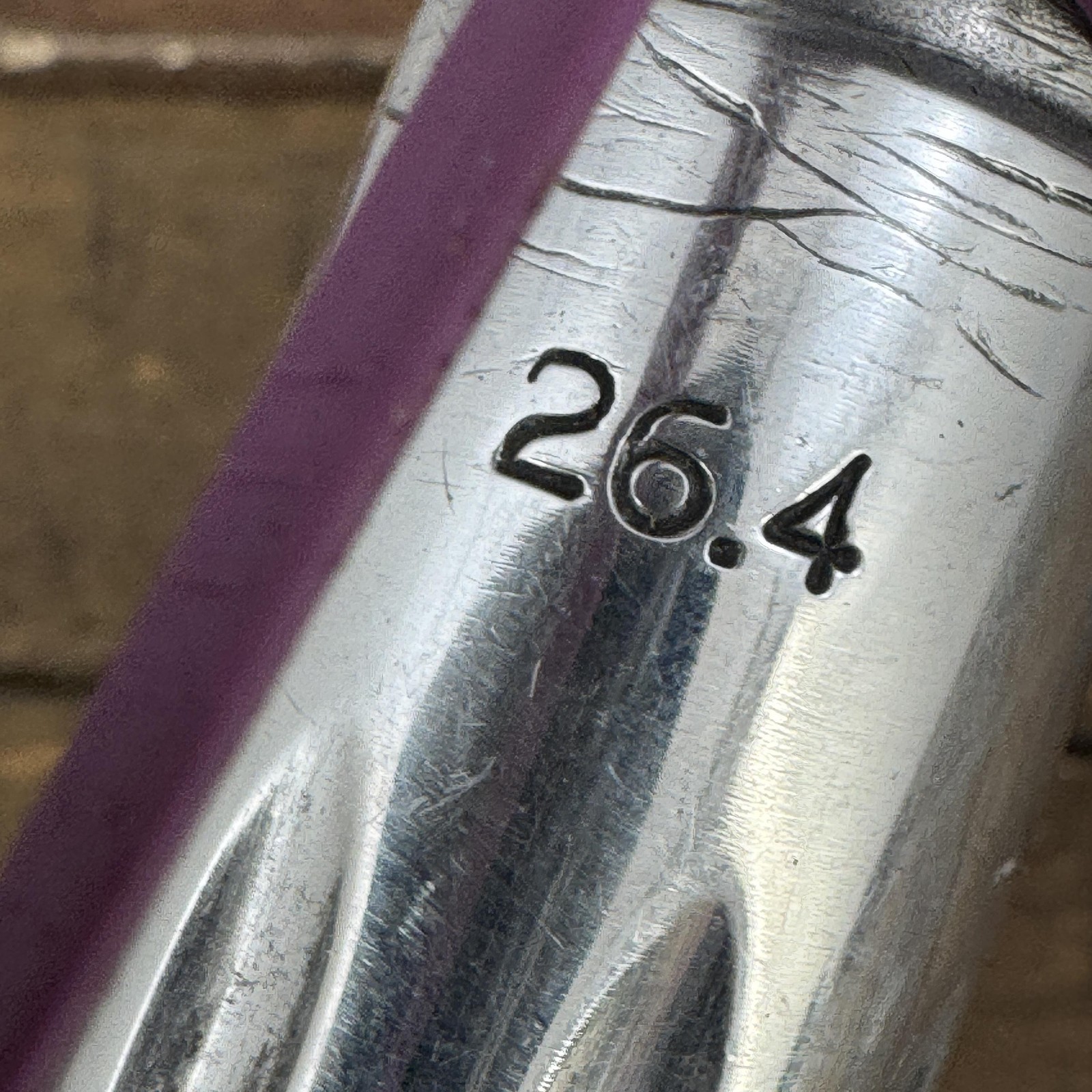 Vintage Zeus Seatpost 26.4mm Silver Alloy Spain 210mm Road MTB Bike 70s 80s