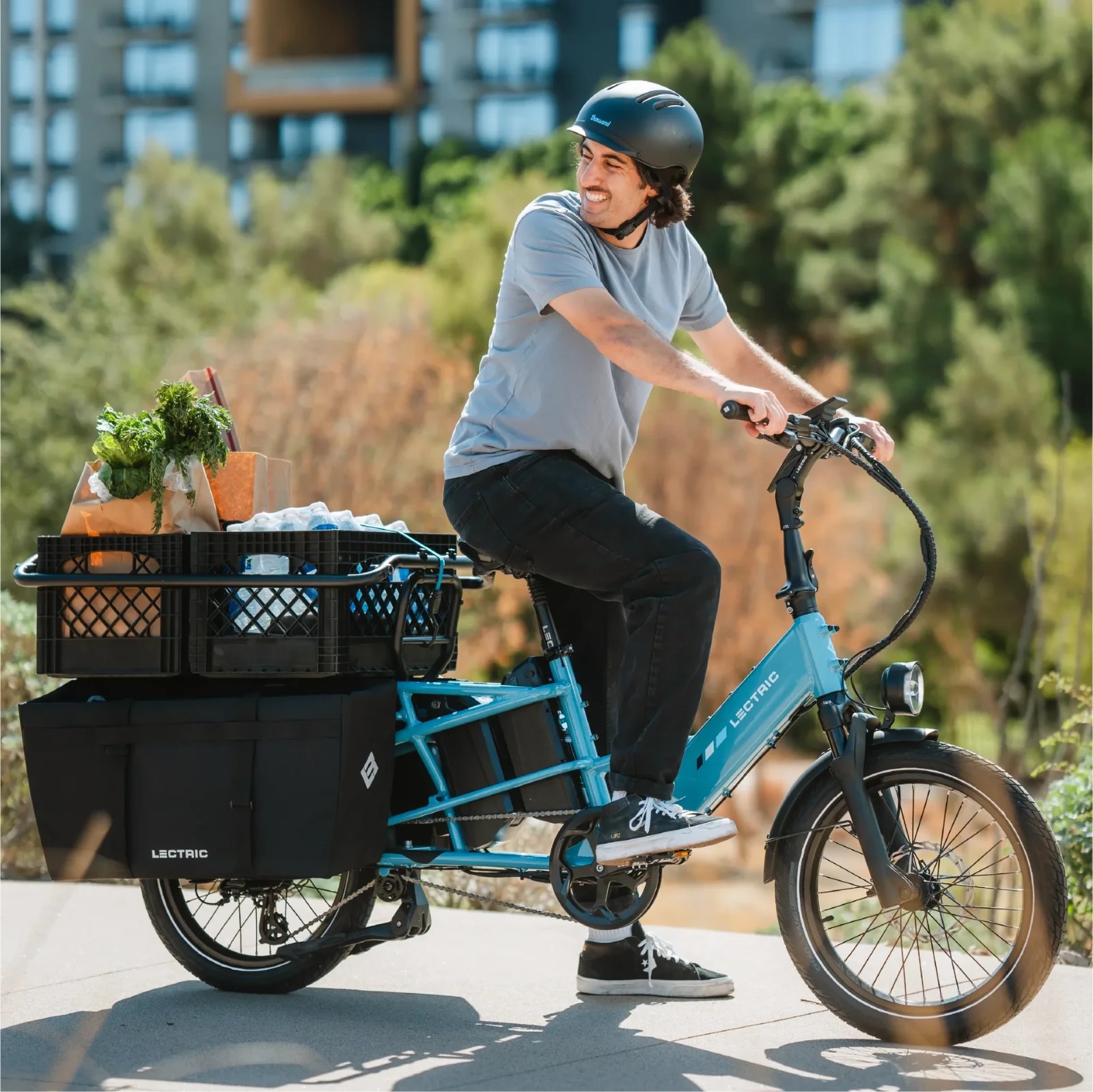NEW Lectric 2 Passenger Seat + Storage Bag Kit for XPedition Cargo Electric Bike