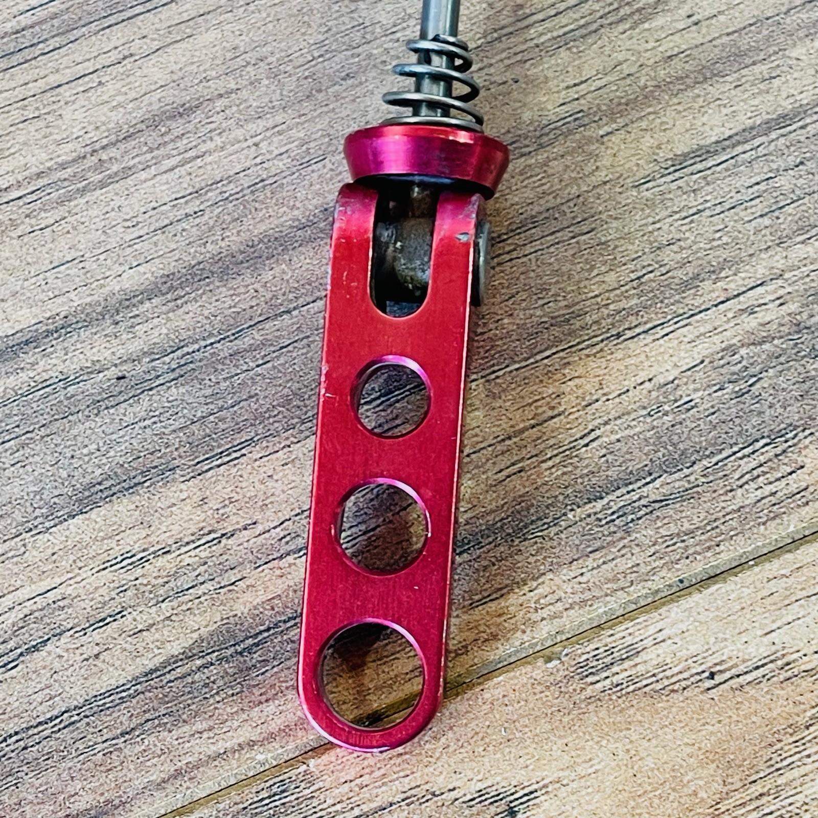  Ringle Ti-Stix Titanium Front Skewer 9mm Red Anodized Vintage 90s