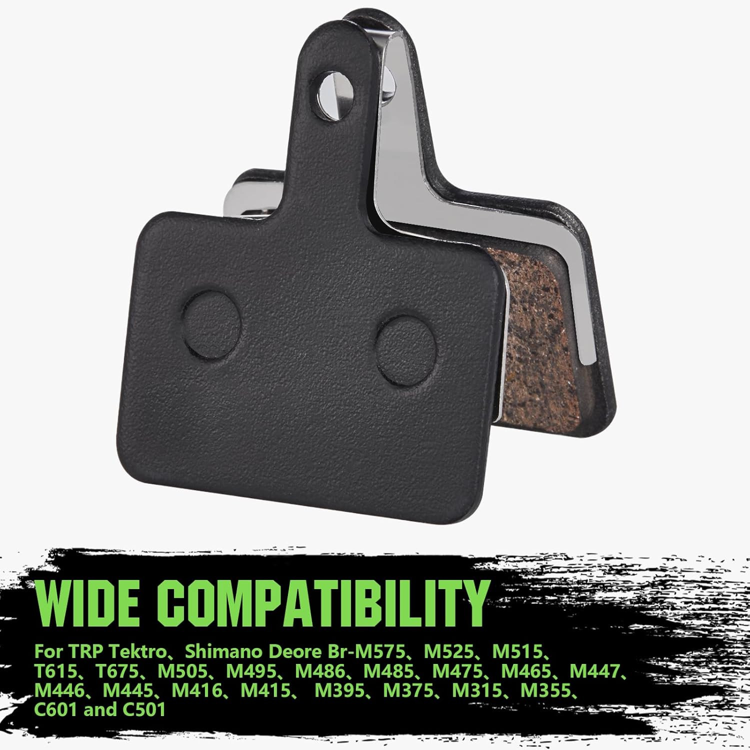Zacro 2/4 Pairs Bike Brake Pads, Ceramic Bicycle Disc Brake Pads Fit for Tektro