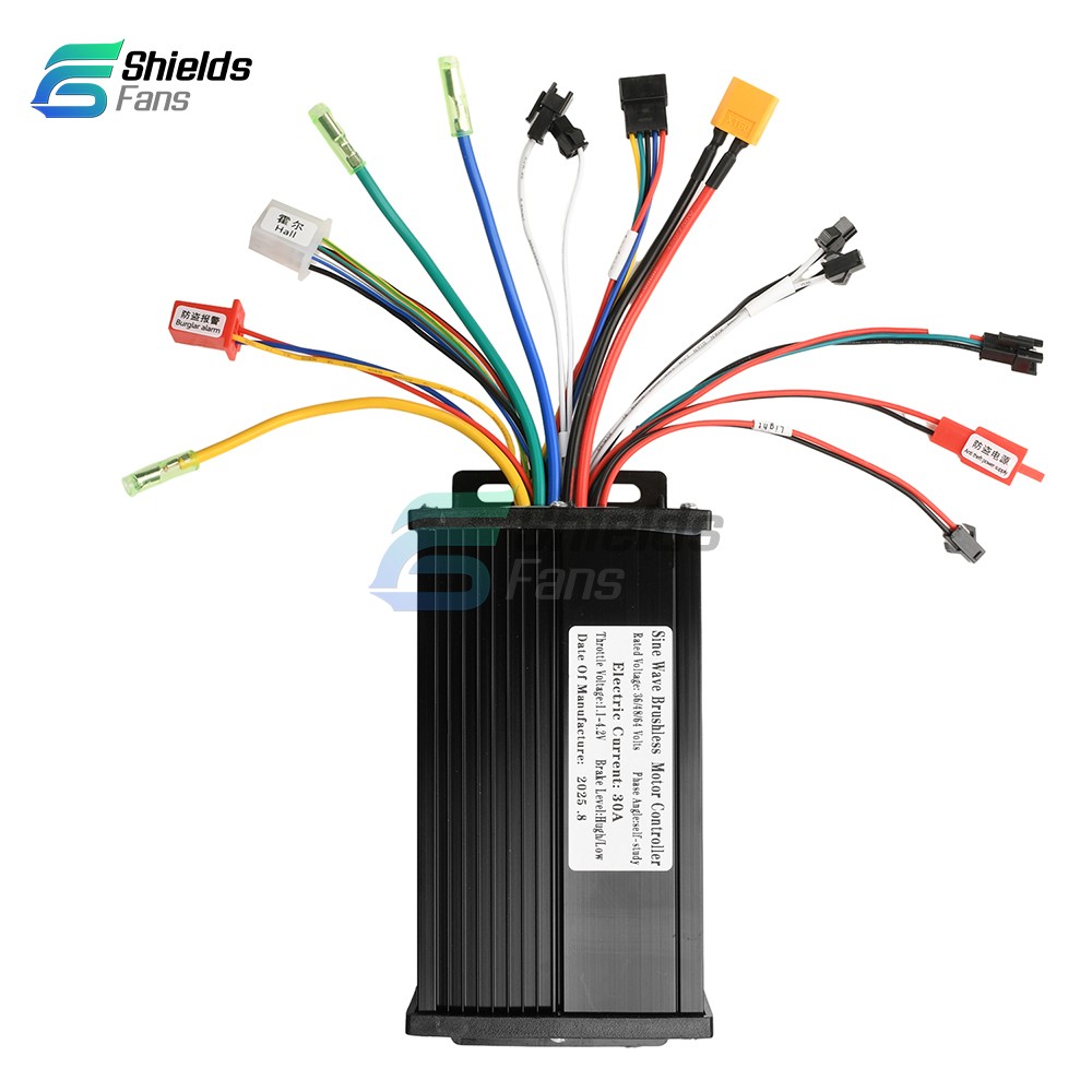 36V 48V 64V 40A 30A 20A Brushless Motor Controller E-Bike S866 LCD Display Meter
