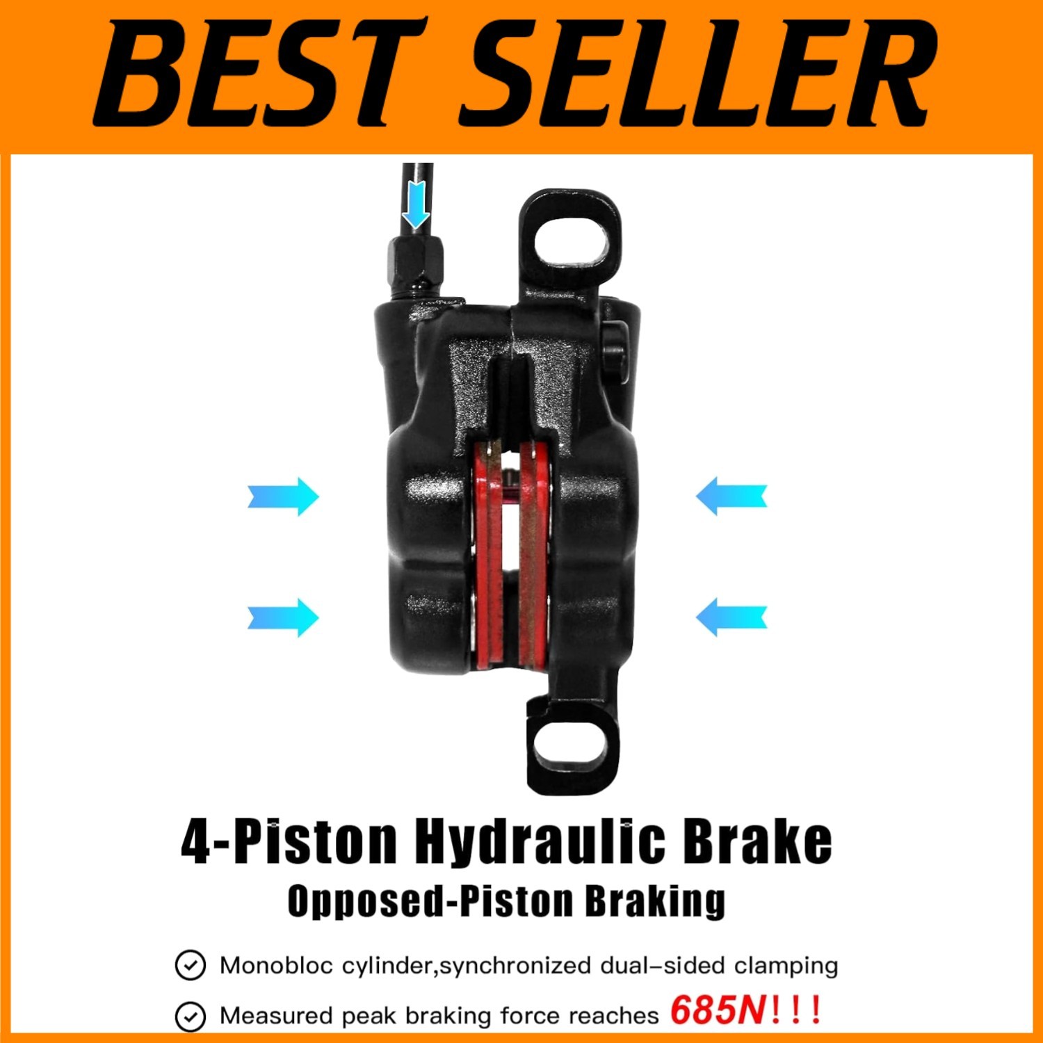 Silent MTB Disc Brake Kit with PM/is Adapter