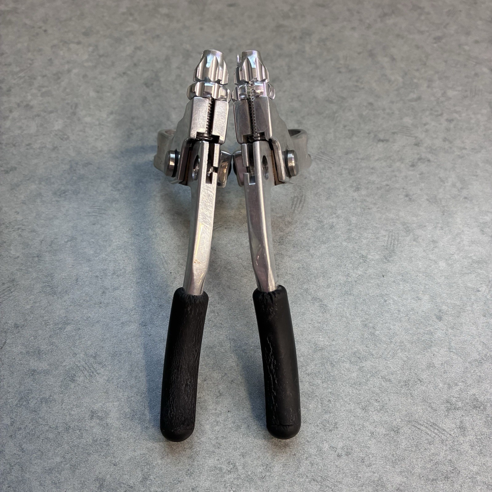 Grafton Re-Entry Brake Levers Polished With NOS Real Adjusters 90’s MTB Canti