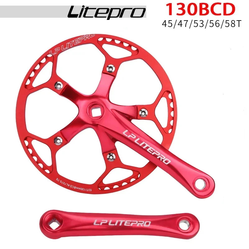 170mm Gravel Road Bike Crank Arm 130 BCD 45T 47T 53T 56T 58T Chainring Crankset