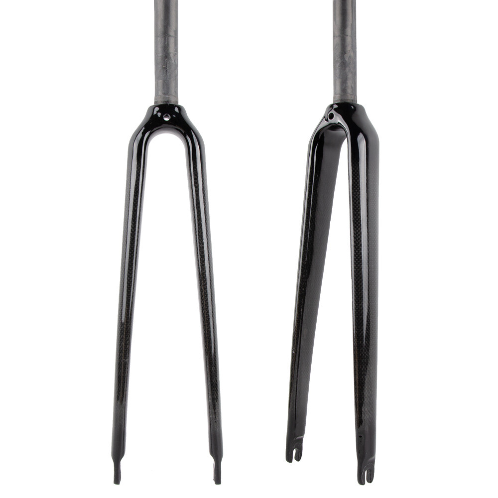 1″ Full Carbon Fiber Bicycle Fork 25.4mm* 700C Rigid Fork for Road Bike Forks