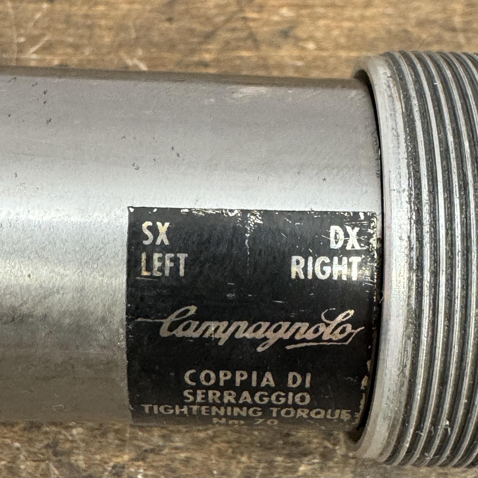 Vintage Campagnolo Athena Bottom Bracket 68mm 116 mm ISO BSA 1.37×24 English
