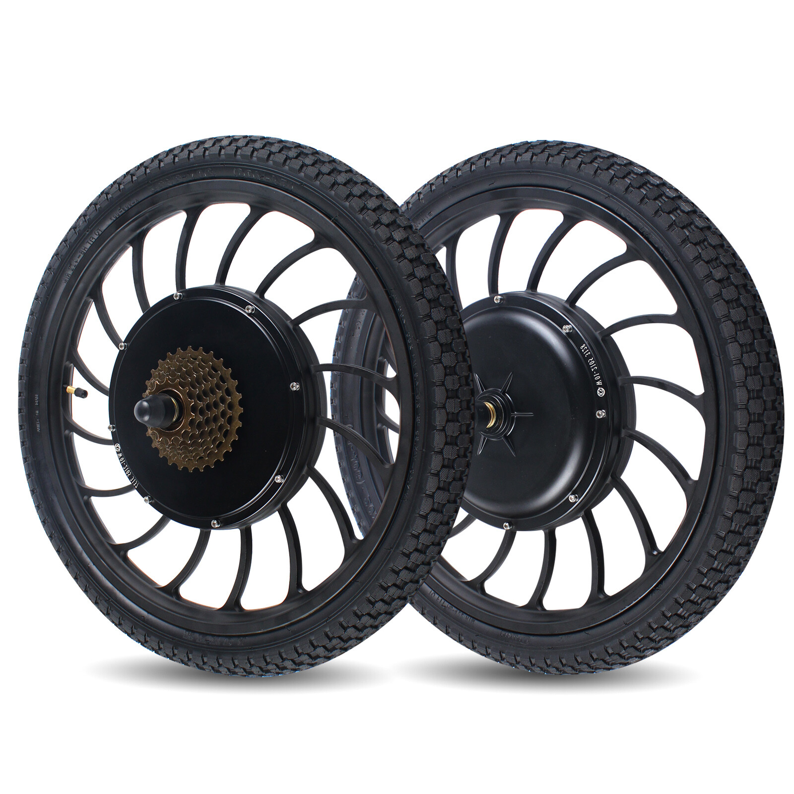 1KW Electric Bicycle Front / Rear Wheel E Bike Motor Conversion Kit Hub 20″ 48V