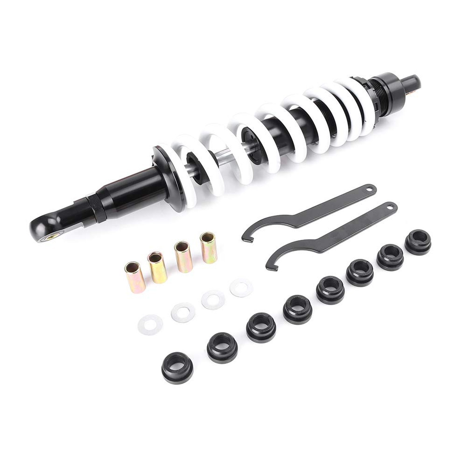 Motorcycles 17″ Air Shock Absorber Damper Rear Suspension 900LBS Eye to Eye 4…