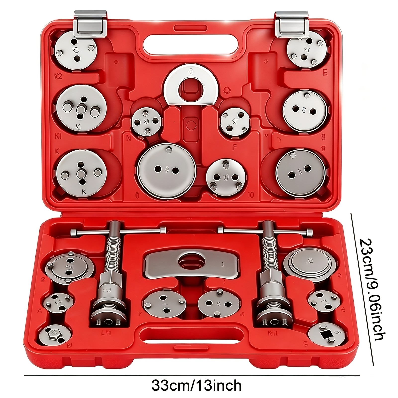 22Pcs Universal Disc Brake Caliper Piston Rewind Wind Back Compression Tool Kit
