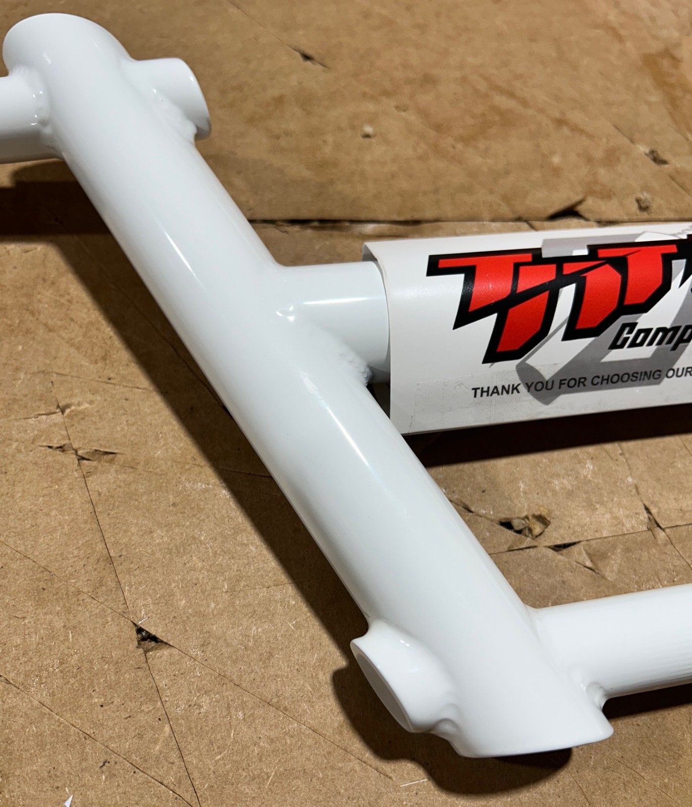 BMX – TNT BICYCLES 6 PIECE HANDLEBAR (7″ RISE) – WHITE (DISCOUNTED – SALE ITEM)