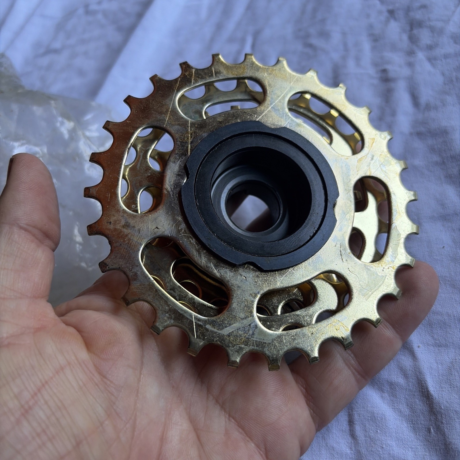 Vintage Suntour Pro-Compe Freewheel 5 Speed Gold NOS 14-28T 28T