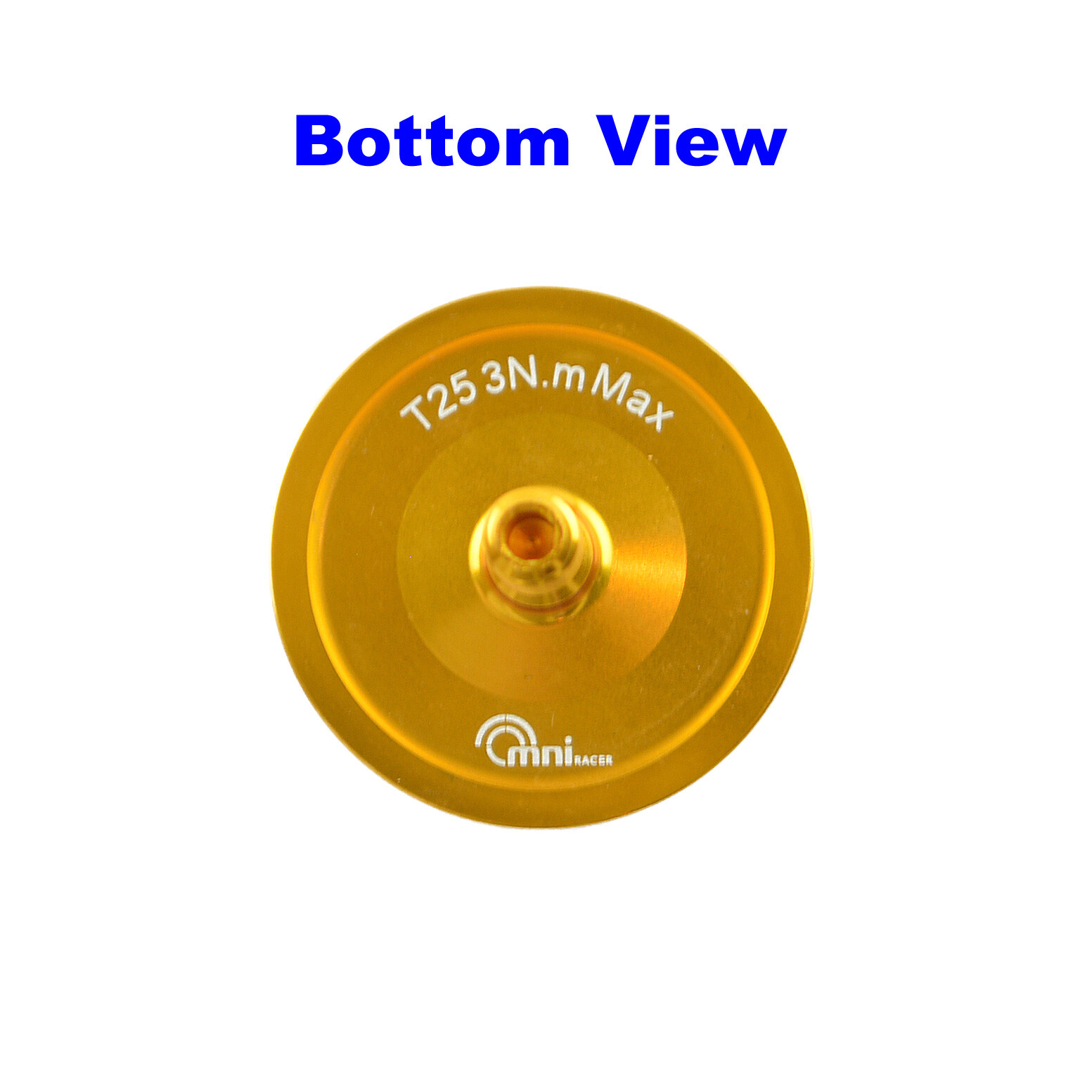 OMNI Racer WORLDS LIGHTEST Alloy Headset Top Cap & Bolt: JUST 3.4 grams!! GOLD