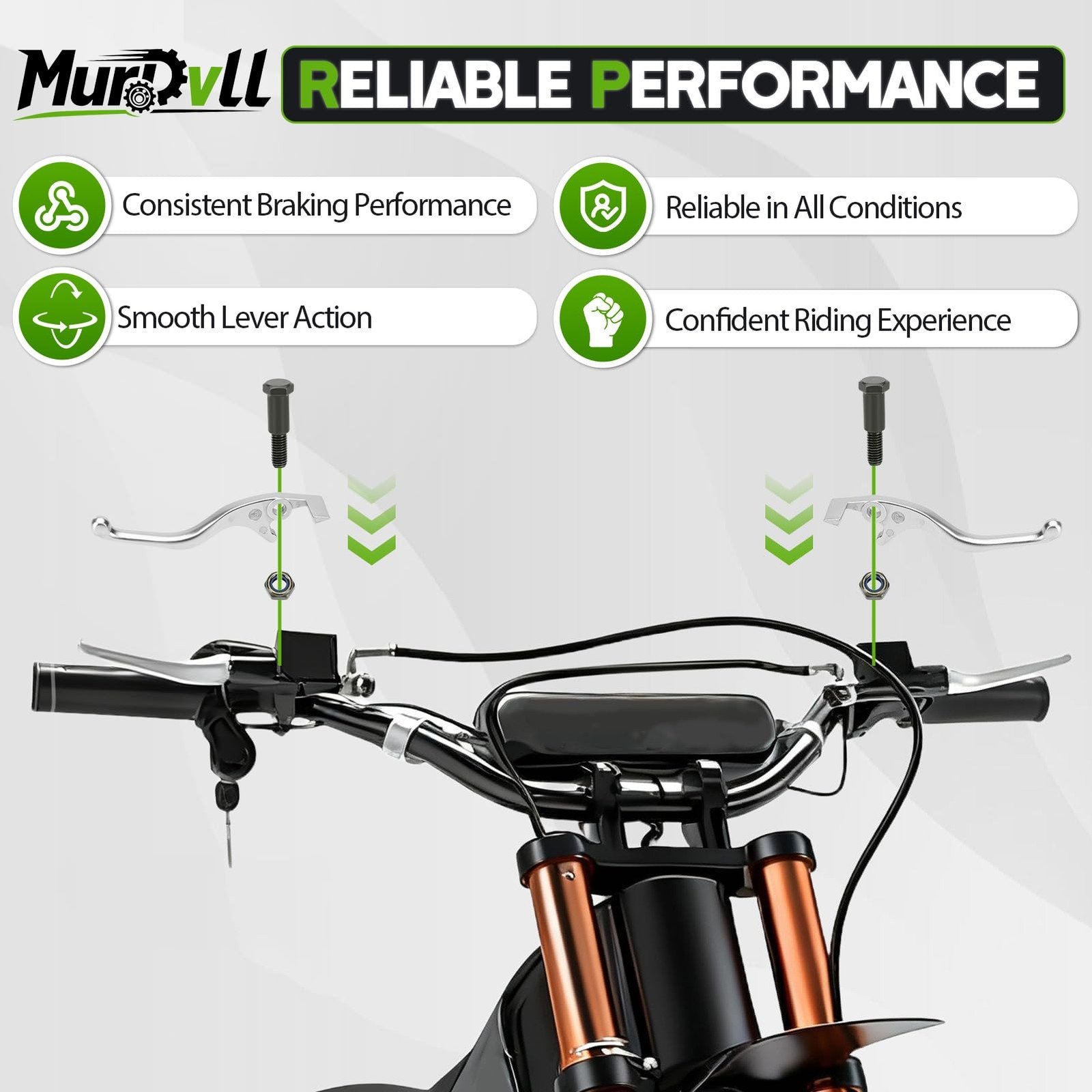 Bicycle Left Right Lever Handbrake Set Lightweight E Bike Brake Handles