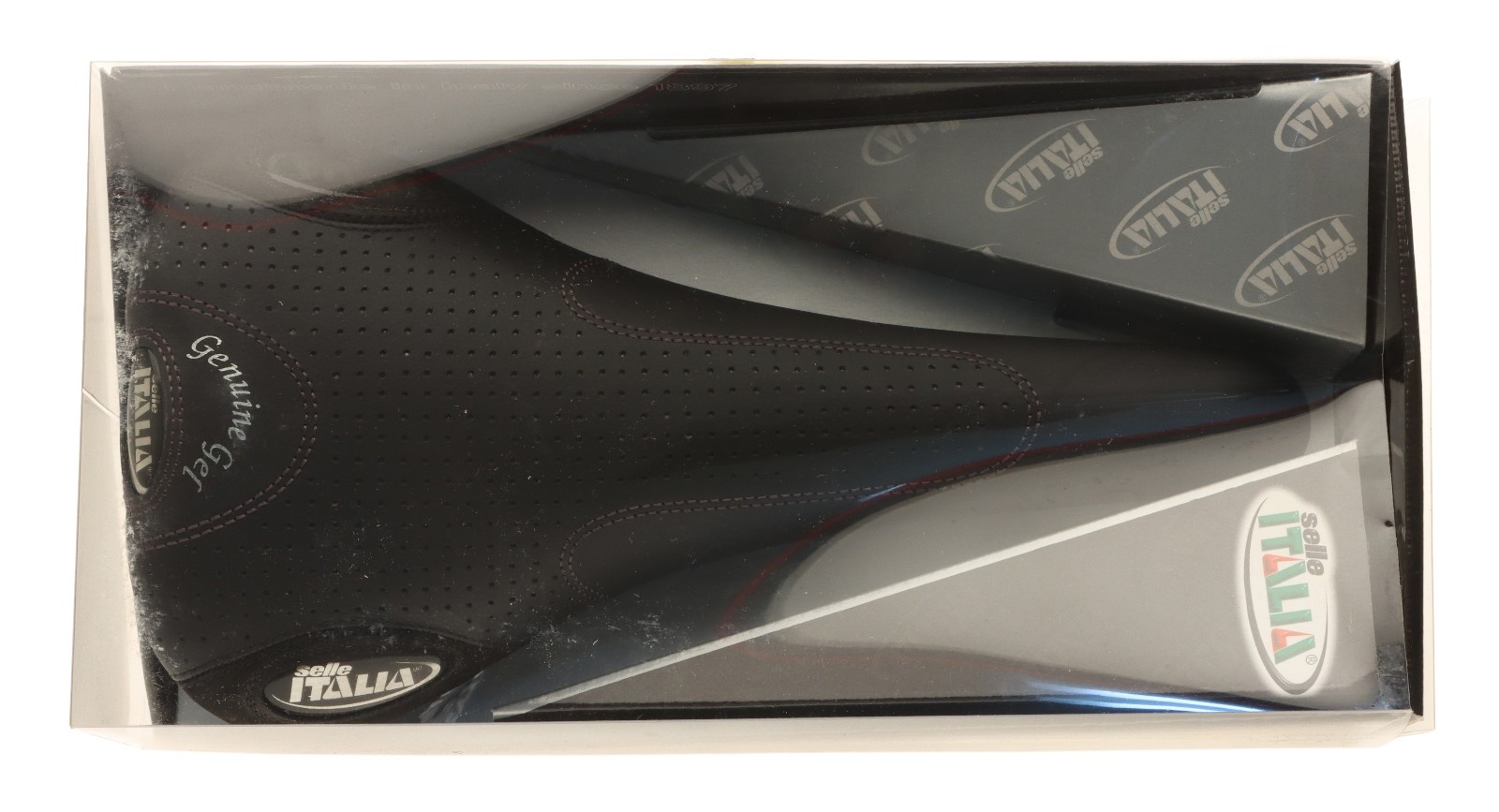 Selle Italia Flite Saddle Genuine Gel Ti Rails Perf. Black Leather NOS NIB NEW